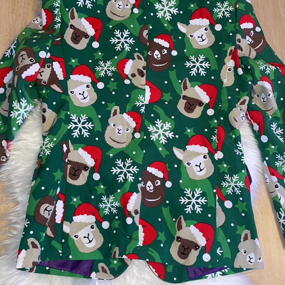 OppoSuits Llamas/ Christmas Blazer - Picture 5 of 7